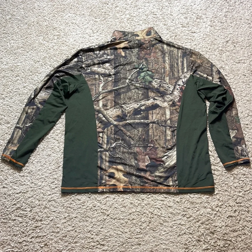 EUC Mossy Oak Break Up Infinity Quarter Zip Camoflauge Pullover Jacket Size XL - Picture 5 of 8